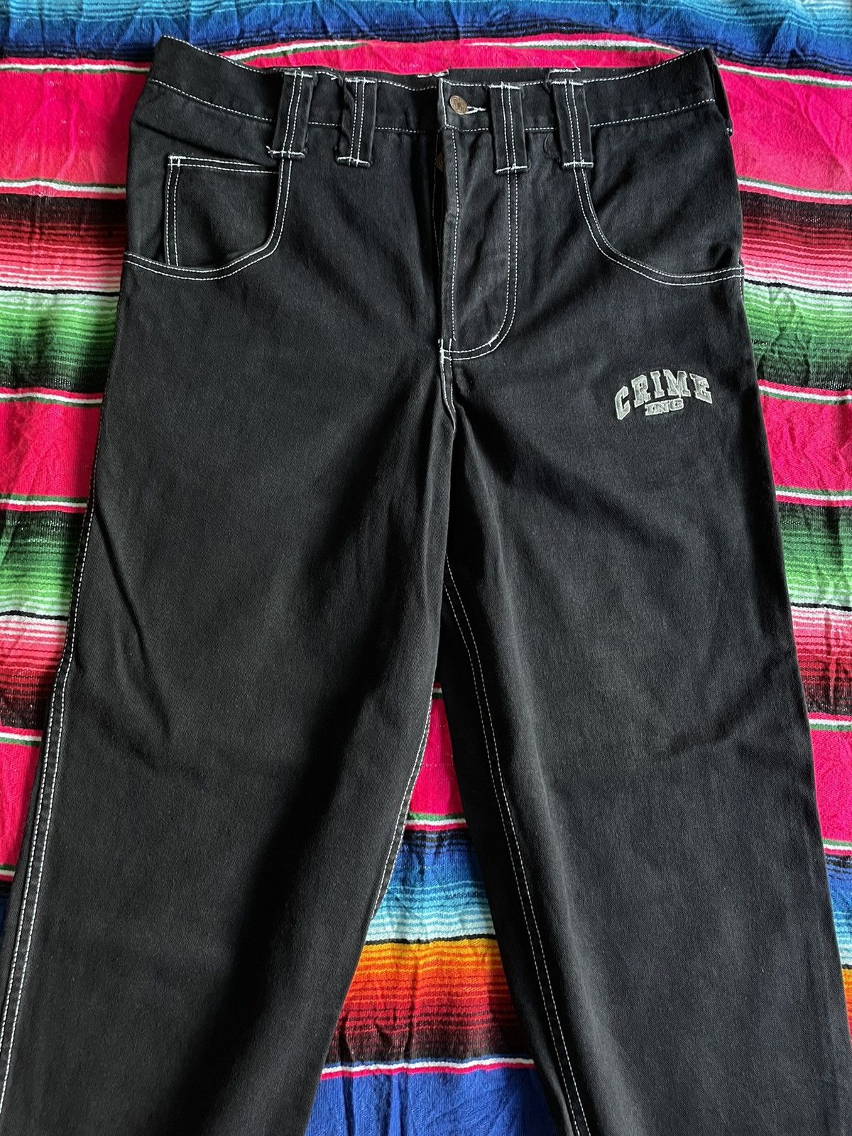 Vintage Vintage 90s Crime Inc skateboard pant Size US 36 / EU 52 - 3 Thumbnail