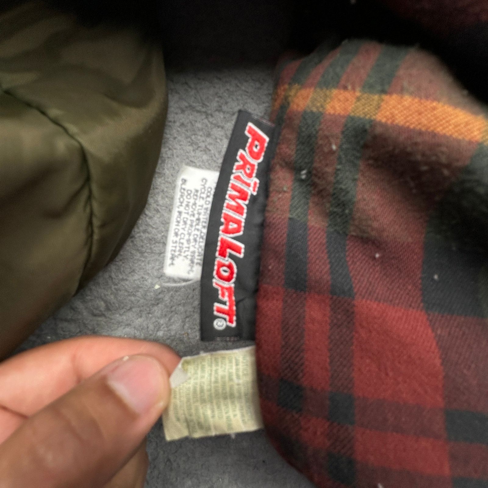 L.L. Bean LL Bean JX75 Primaloft Plaid Lined Canvas Barn Coat Mens XL Size US XL / EU 56 / 4 - 8 Thumbnail