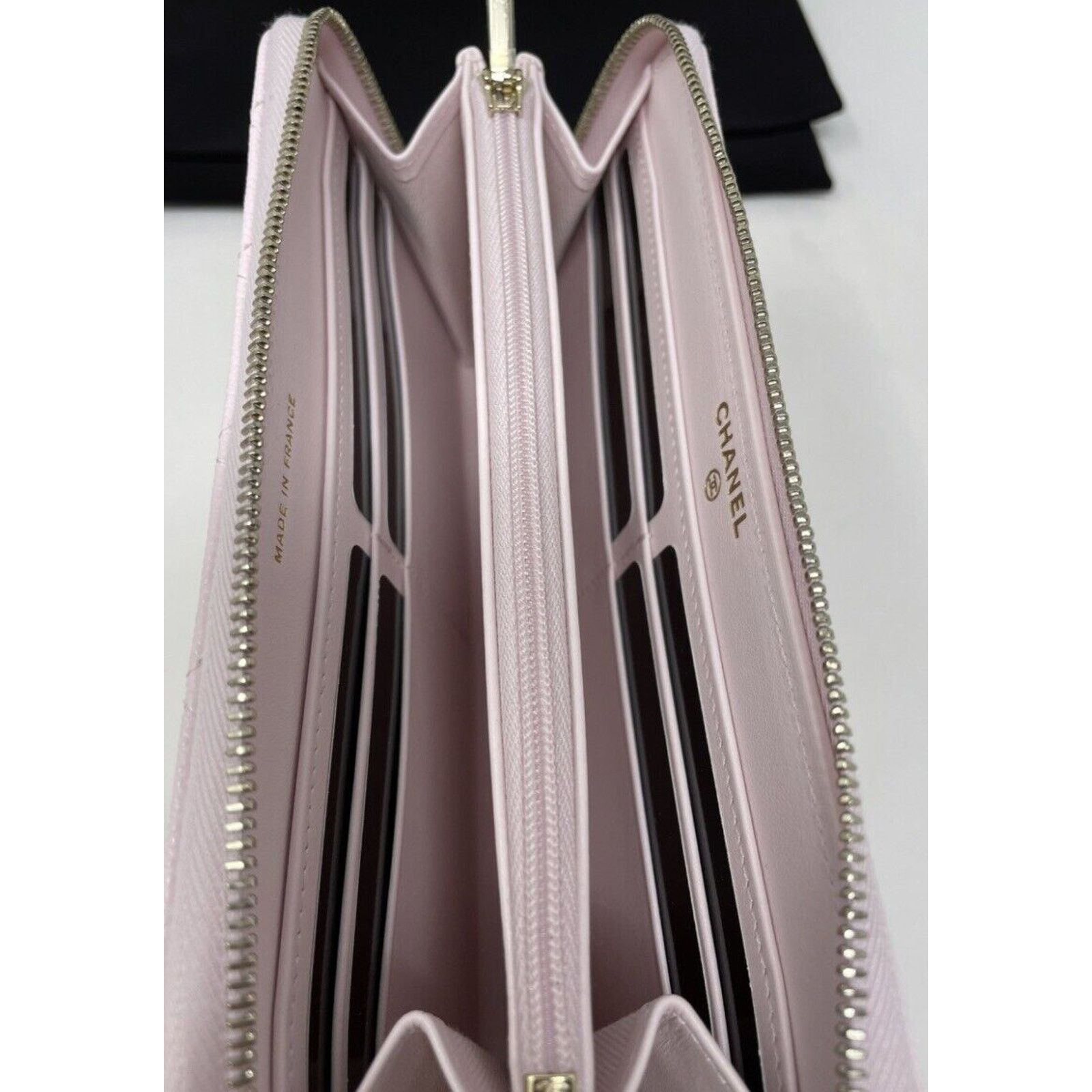 Chanel Authentic Chanel Pink Caviar Classic Long Zippy Zip Wallet Size ONE SIZE - 6 Thumbnail