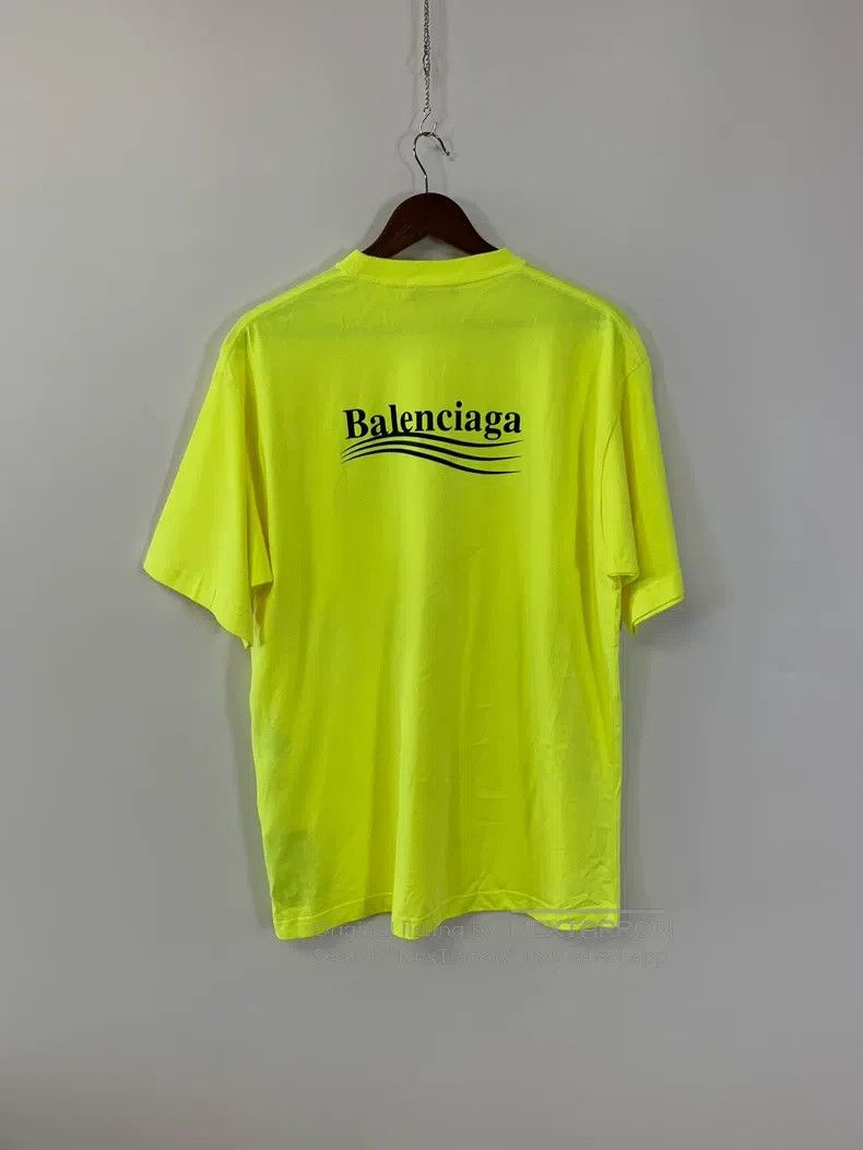 Balenciaga Balenciaga Logo Letter Printed Wave Short Sleeve T-Shirt, Size US XS / EU 42 / 0 - 2 Thumbnail