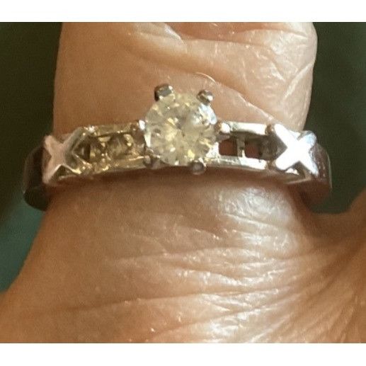 Other Cubic Zirconia or Glass 925 Sterling Wedding Set W/X Sz 8.75 Size ONE SIZE - 14 Thumbnail