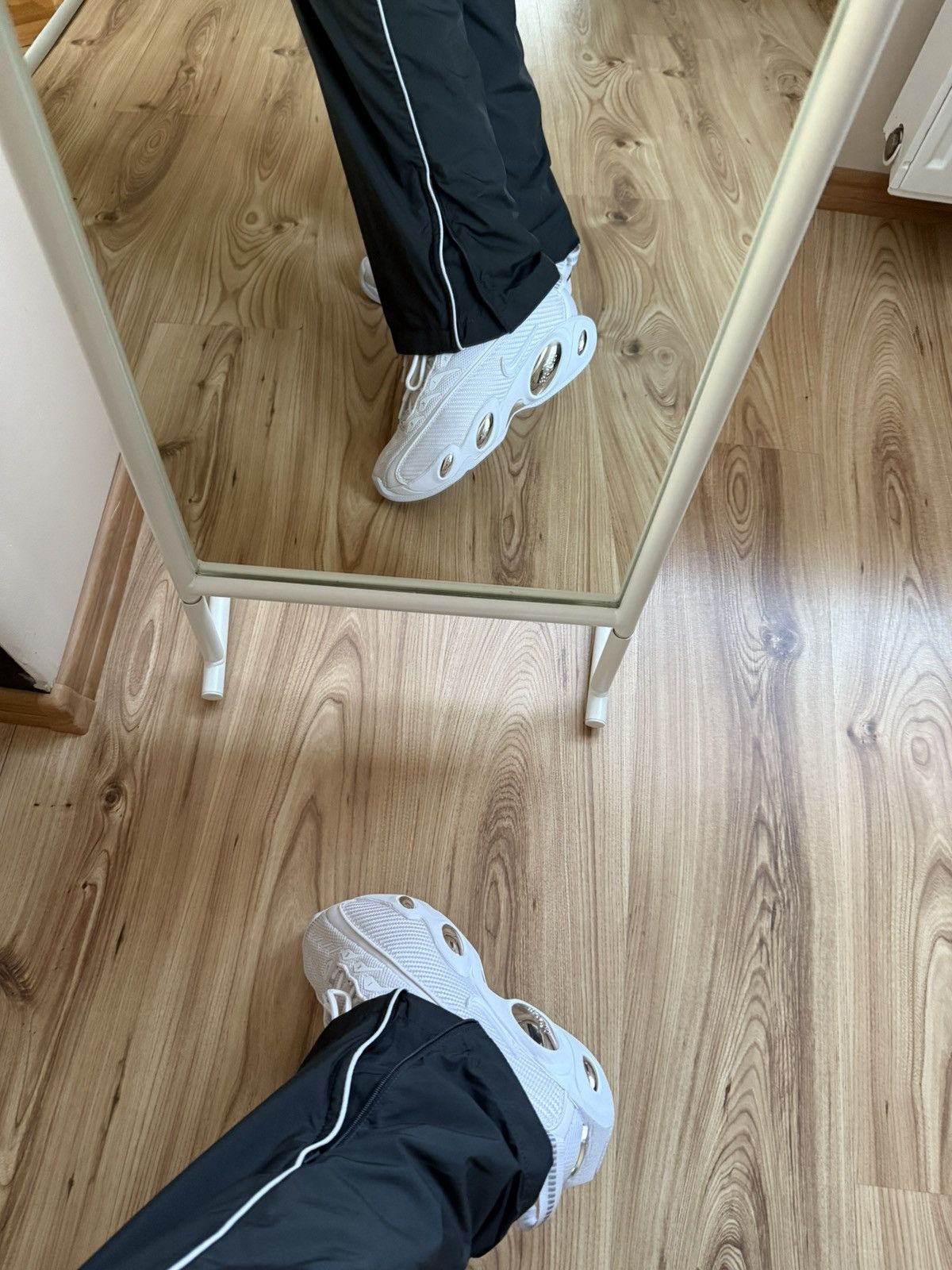 Nike × Vintage Vintage 00’s Y2K Nike Swoosh Parachute Loose Fit Sweatpants Size 28" / US 6 / IT 42 - 5 Thumbnail