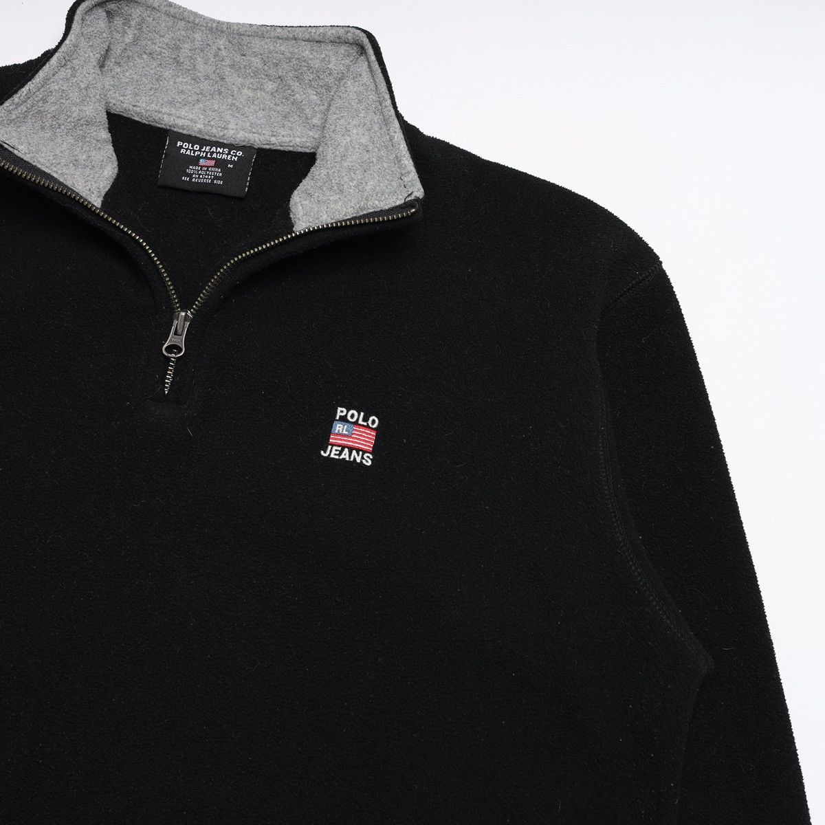 Ralph Lauren Polo Jeans Company Logo Fleece Zip Size US M / EU 48-50 / 2 - 3 Thumbnail