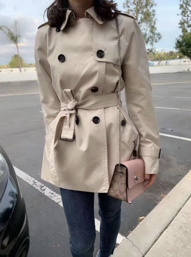 Coach × Designer Coach New York Women Waterproof Beige Trench Coat Belt S Size S / US 4 / IT 40 - 16 Thumbnail