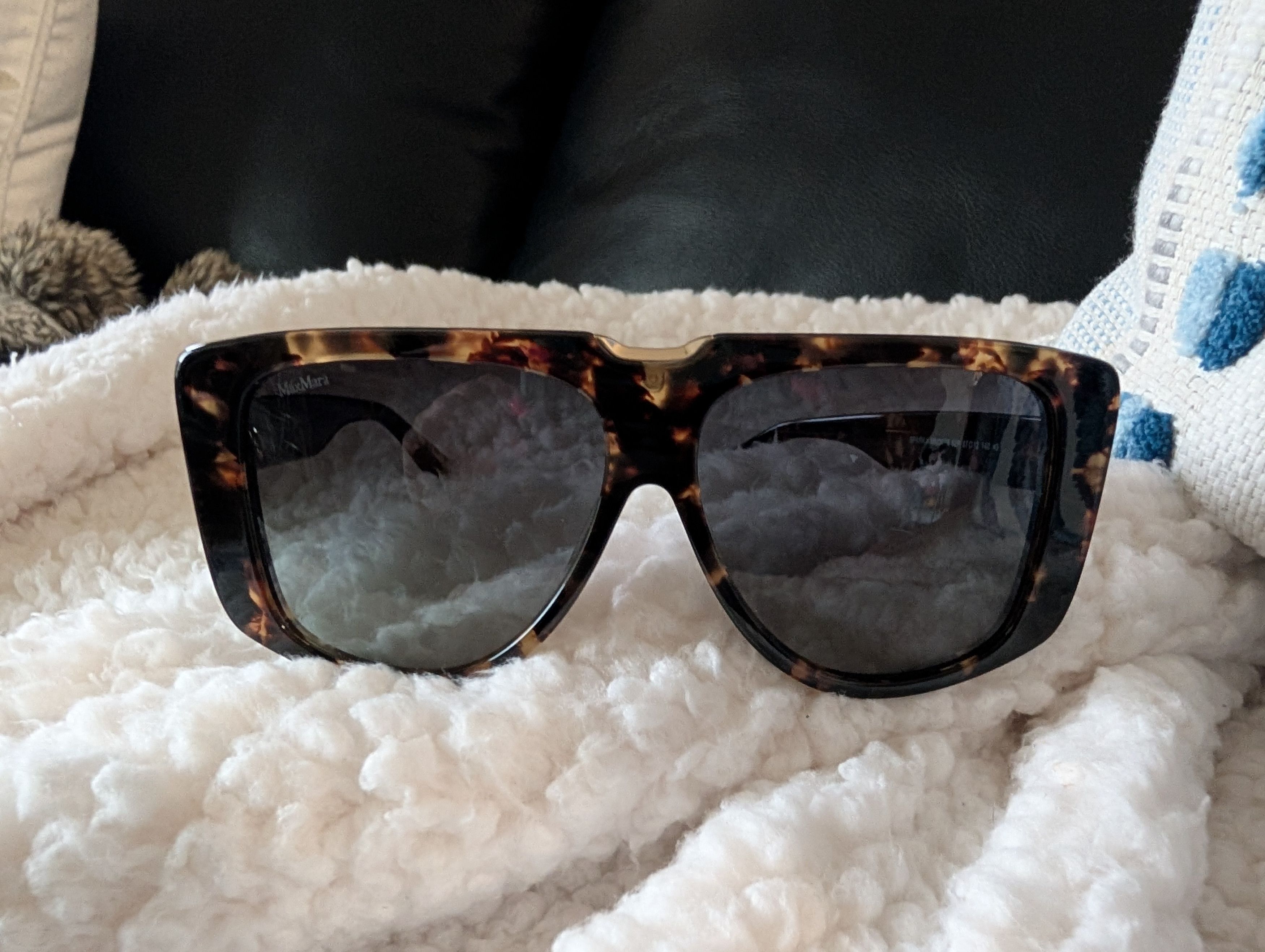 Max Mara Max Mara SPARK1 MM0075 Square Tortoise Shell Sunglasses Size ONE SIZE - 1 Thumbnail