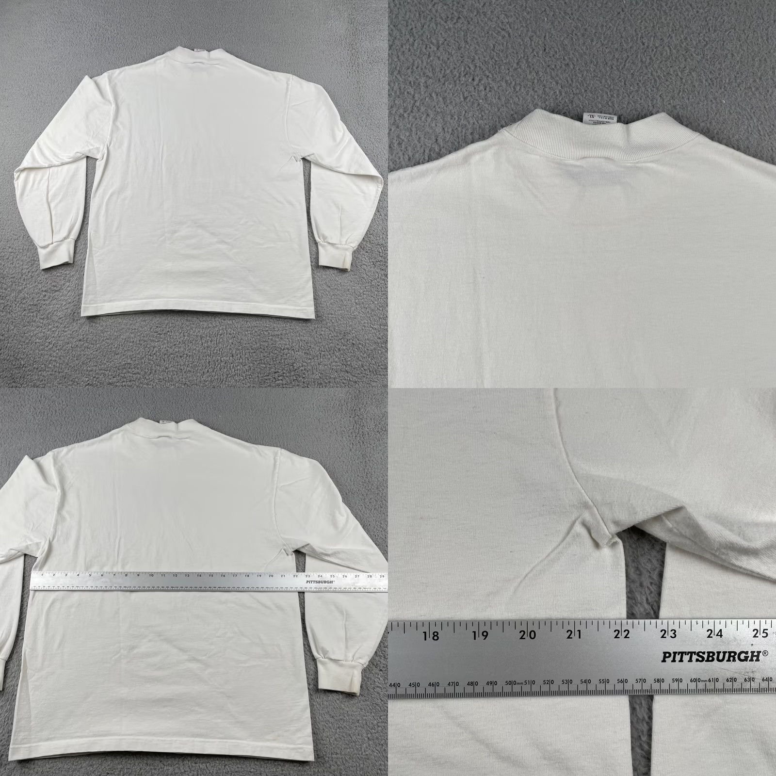 Anvil VINTAGE Anvil Shirt Long Sleeve XL White Floral Hummingbird 90s 80s Jesus Bible Isaiah 40:8 Mens Size US XL / EU 56 / 4 - 10 Thumbnail