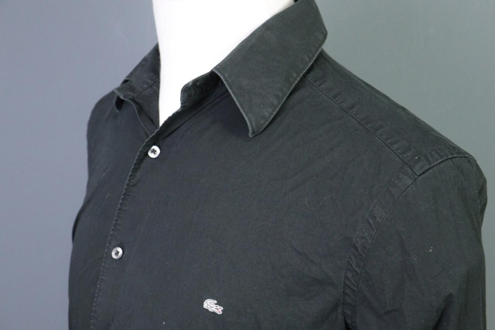 Lacoste Lacoste Black Long Sleeve Button Down Shirt Size 41 Size US M / EU 48-50 / 2 - 10 Thumbnail