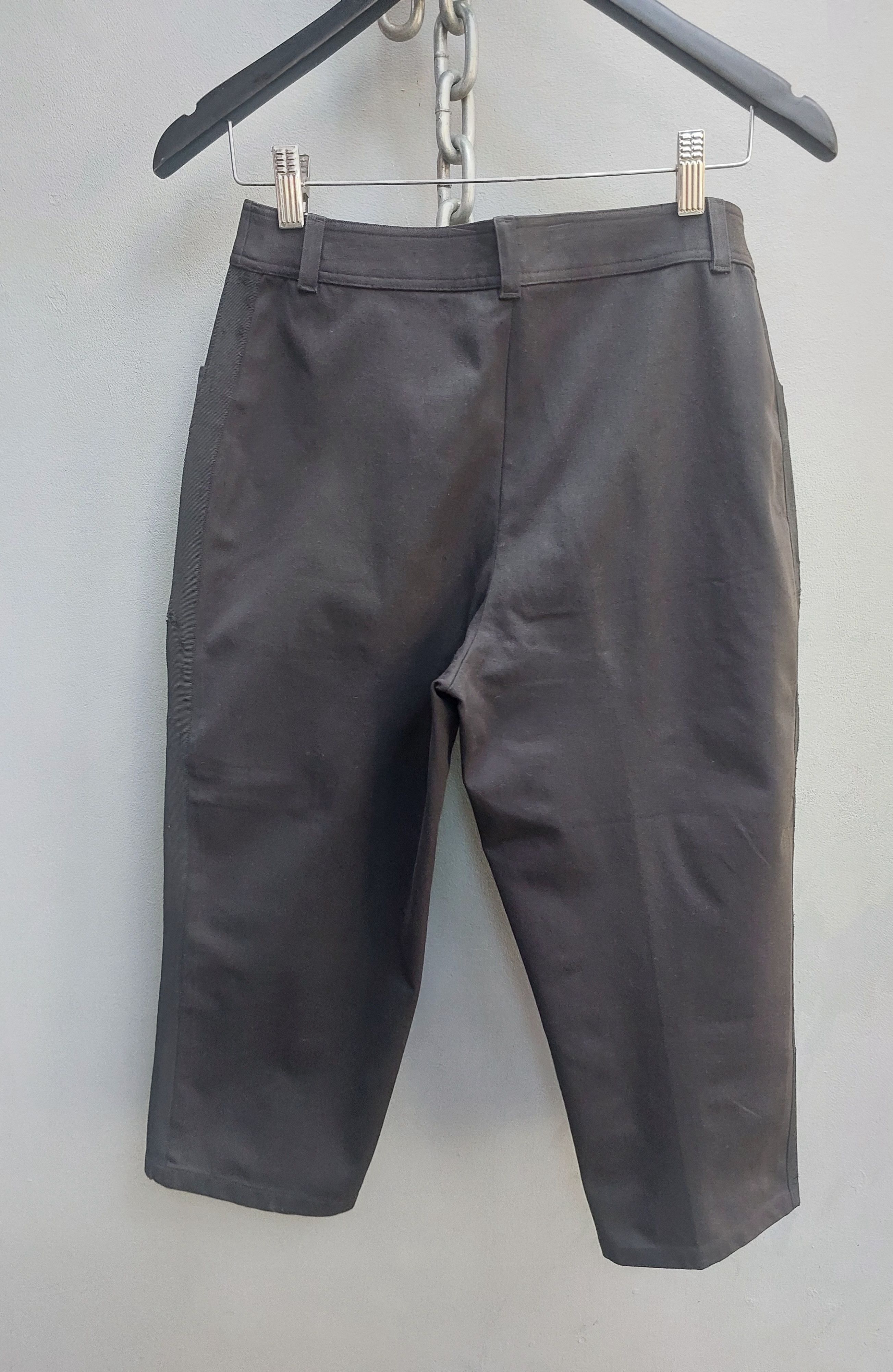 Chanel Chanel Black Cotton Cropped Pants with Side Tape Size 28" / US 6 / IT 42 - 10 Thumbnail