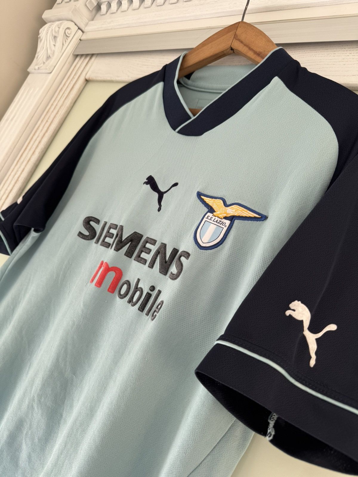 Puma Vintage Lazio 2002-2003 Claudio #7 Third Soccer Jersey Shirt Size US M / EU 48-50 / 2 - 8 Thumbnail