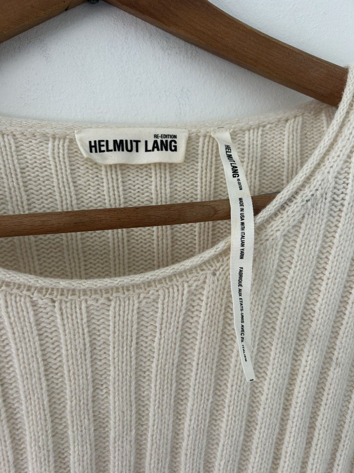 Helmut Lang Helmut Lang 1997 Re-Edition Elbow Cut Out Sweater Size US L / EU 52-54 / 3 - 3 Thumbnail
