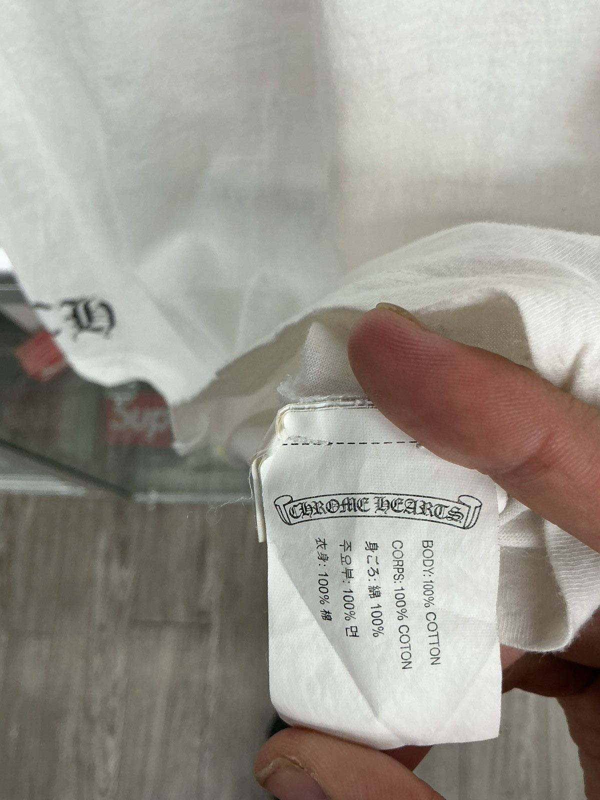 Chrome Hearts Chrome Hearts Vertical Cross Tee M Size US M / EU 48-50 / 2 - 3 Thumbnail