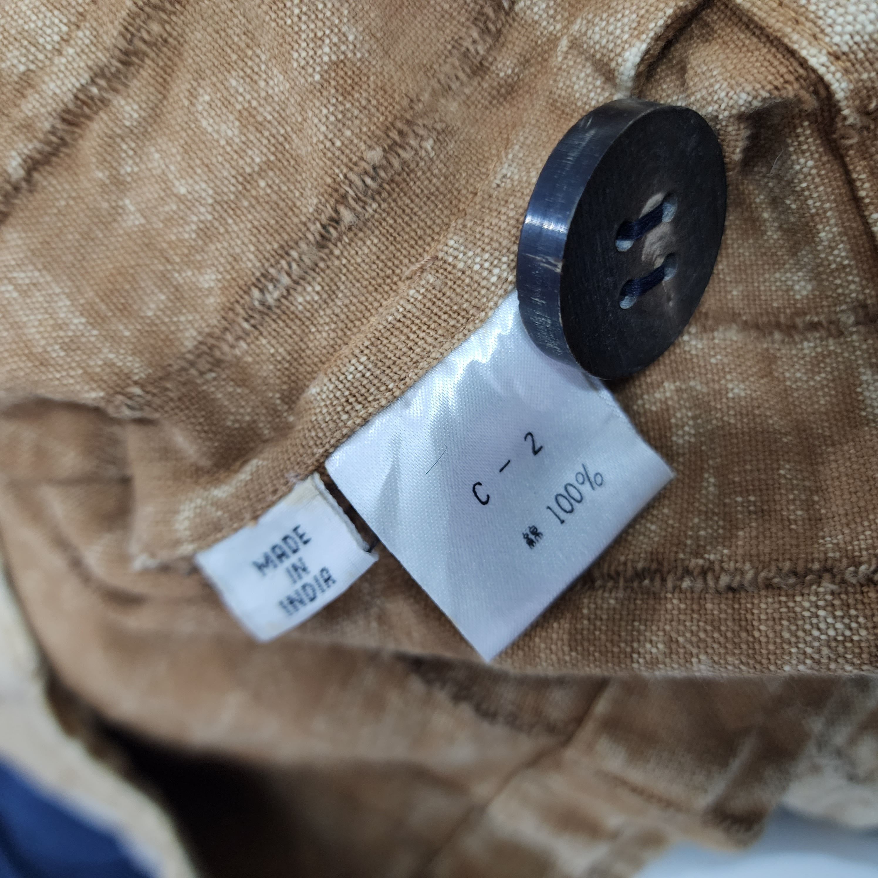 Art Comes First Oil Tycoon Vintage Wood Buttons Up Blouse Size L / US 10 / IT 46 - 4 Thumbnail