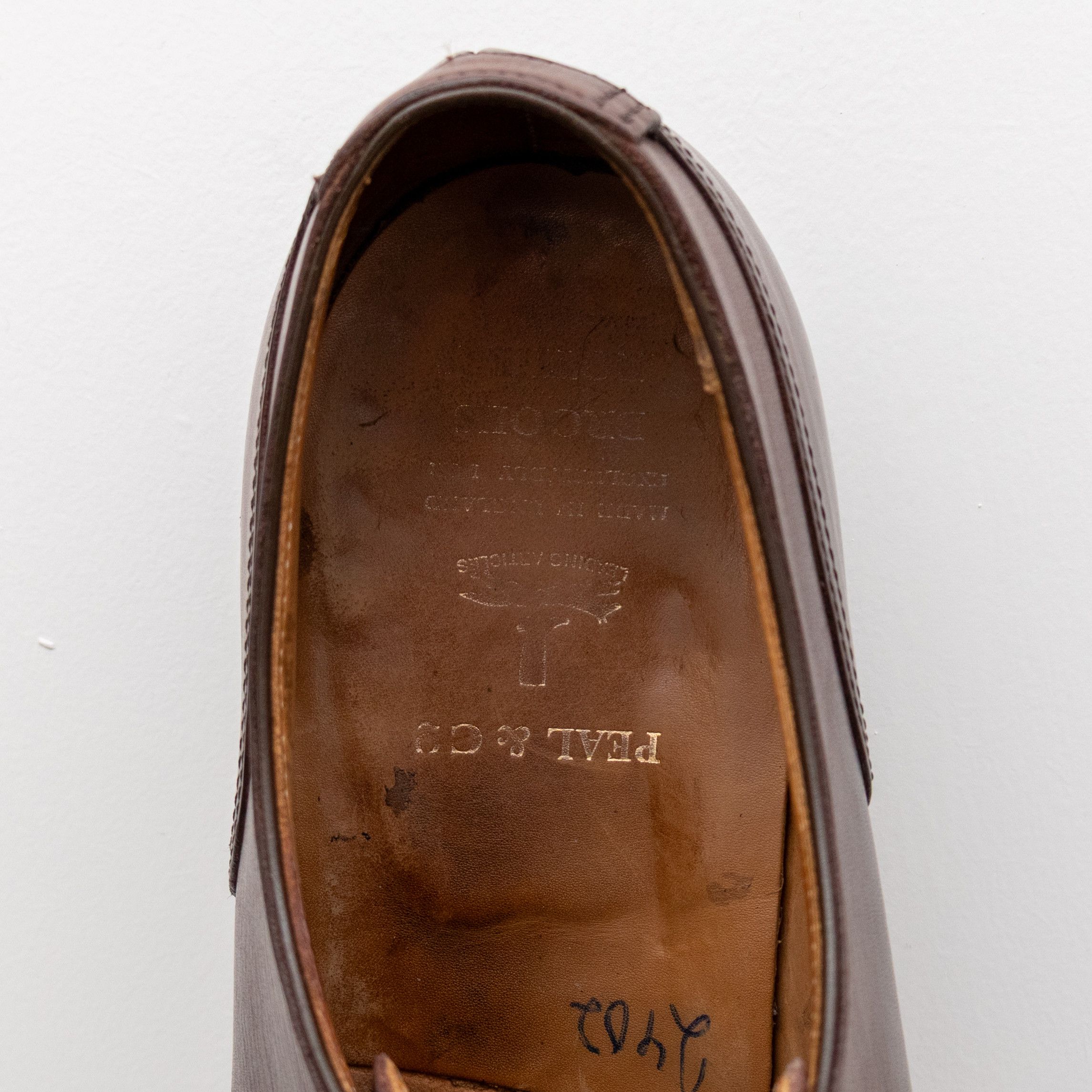 Peal And Co Peal & Co for Brooks Brothers Brown Leather Split Toe Derby Size US 11 / EU 44 - 10 Thumbnail