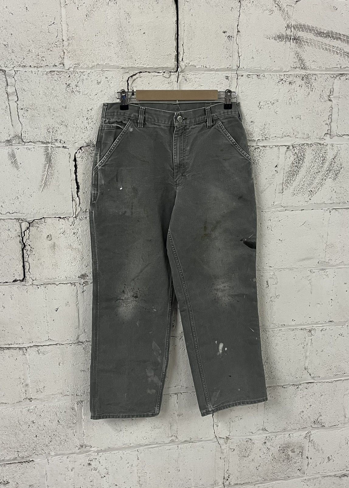 Carhartt Carhartt carpanter cargo pants thrashed faded moss green Size US 30 / EU 46 - 5 Thumbnail
