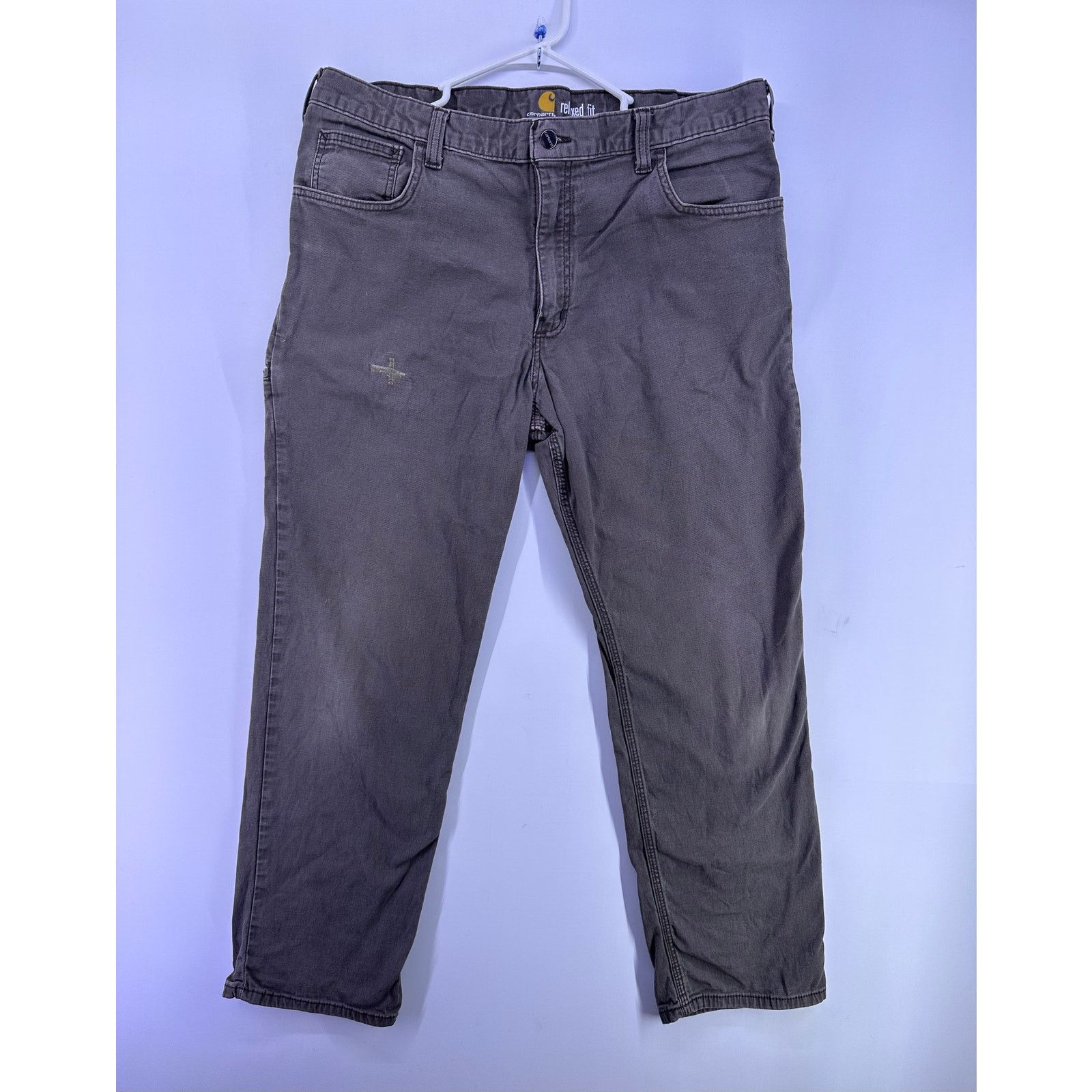 Carhartt Carhartt Straight Relaxed Fit Dark Grey Size 38/30 Jeans Size US 38 / EU 54 - 2 Thumbnail