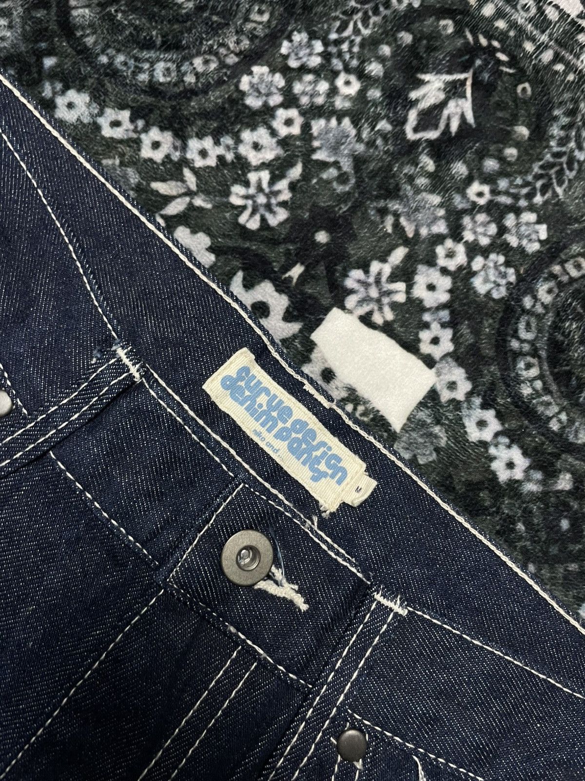 Japanese Brand Rare Curve Design Denim Pants Niko And… Size US 31 - 4 Thumbnail