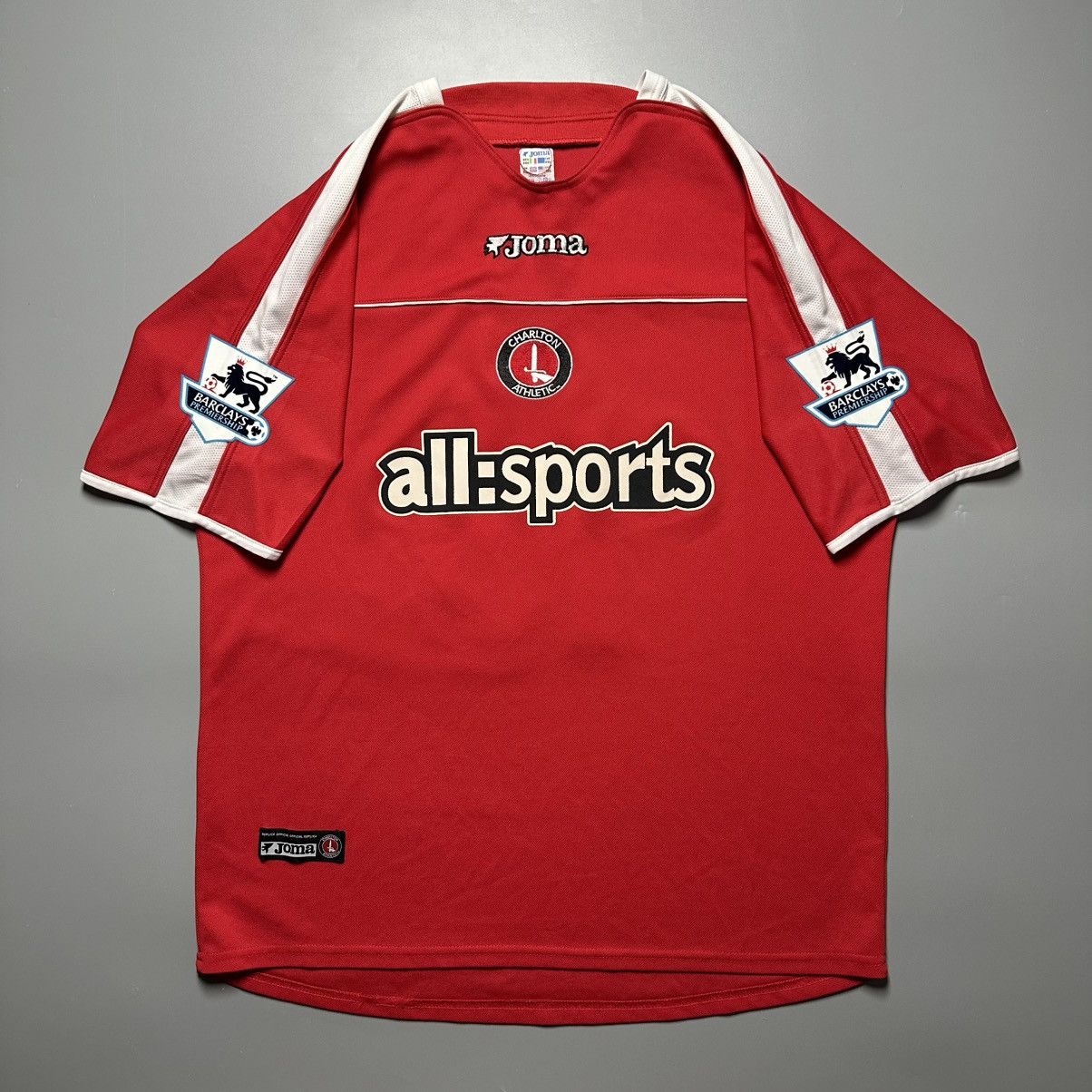 Joma CHARLTON JOMA 2002/2003 FOOTBALL HOME JERSEY #10 LISBIE Size US XXL / EU 58 / 5 - 3 Thumbnail