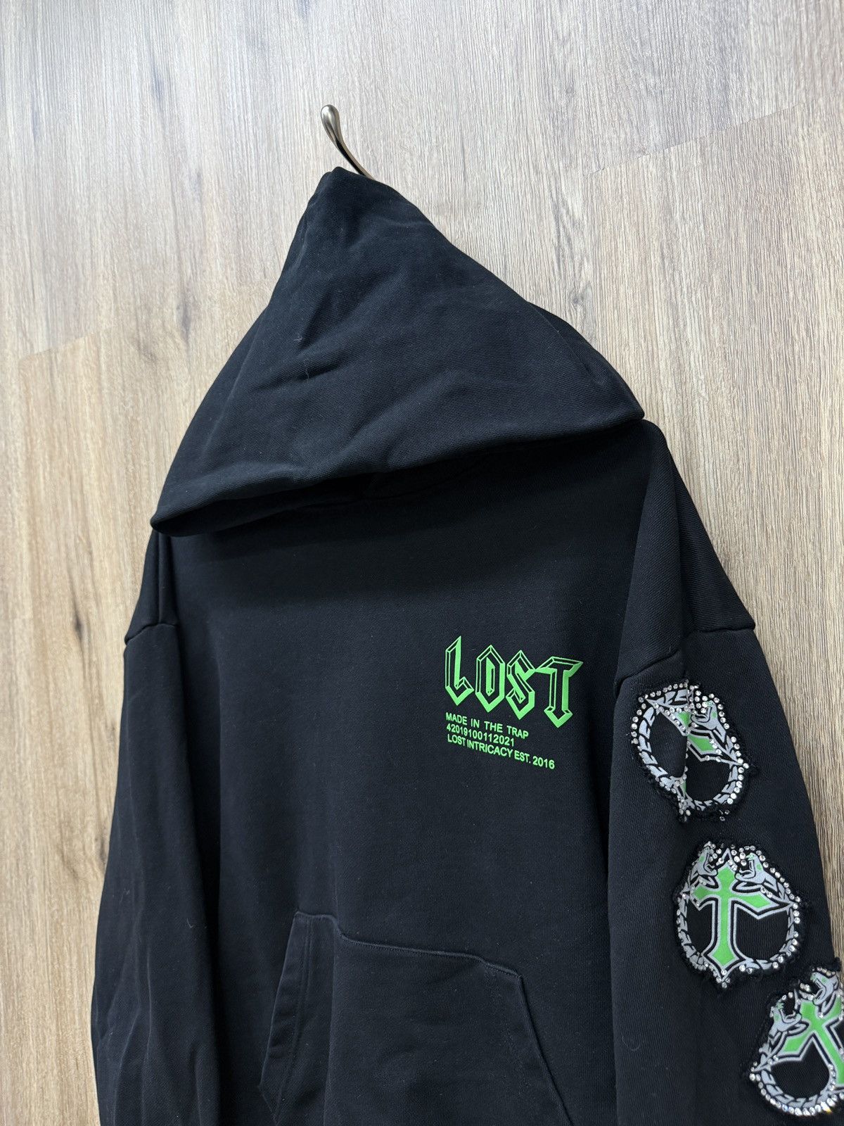 LOST INTRICACY Lost Intricacy Black Pull Over Hoodie Size US L / EU 52-54 / 3 - 3 Thumbnail
