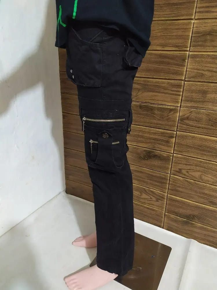 Other Kasonglu Cargo Multipocket Bondage punk Black Pants Size US 29 - 12 Thumbnail