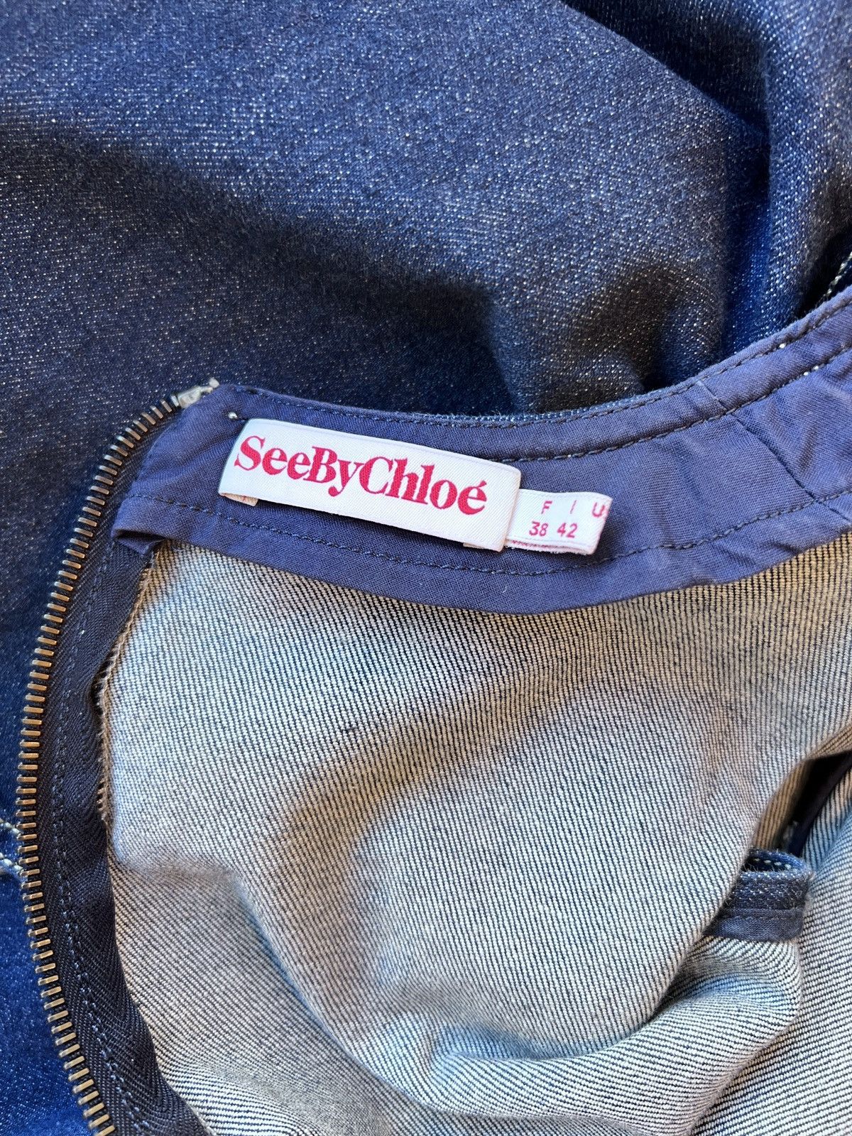 See by Chloe See by Chloe Dress Jean Blue Size S / US 4 / IT 40 - 6 Thumbnail