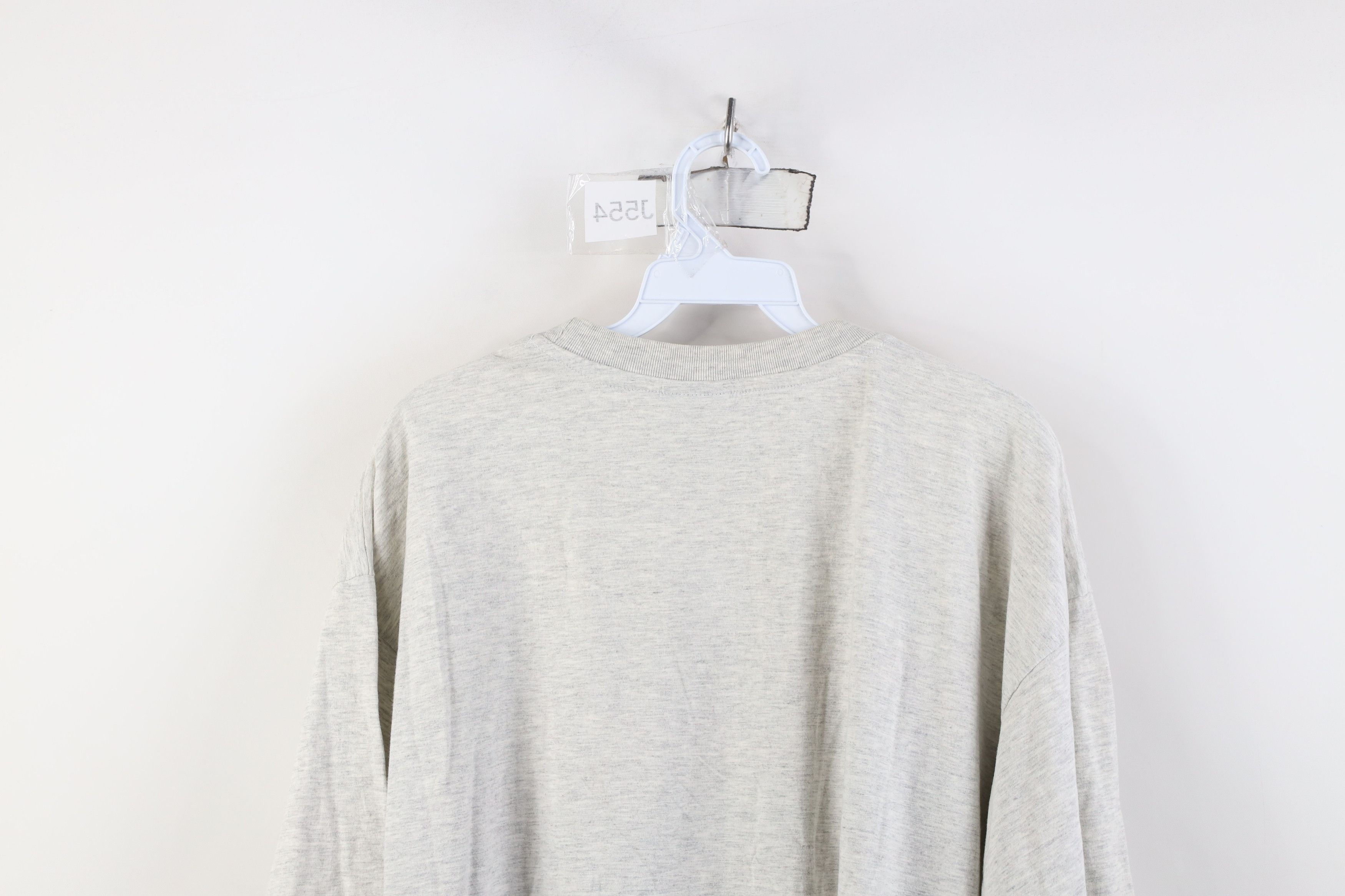 Vintage Vintage 90s Streetwear Short Sleeve T-Shirt Heather Gray Size US XL / EU 56 / 4 - 12 Thumbnail