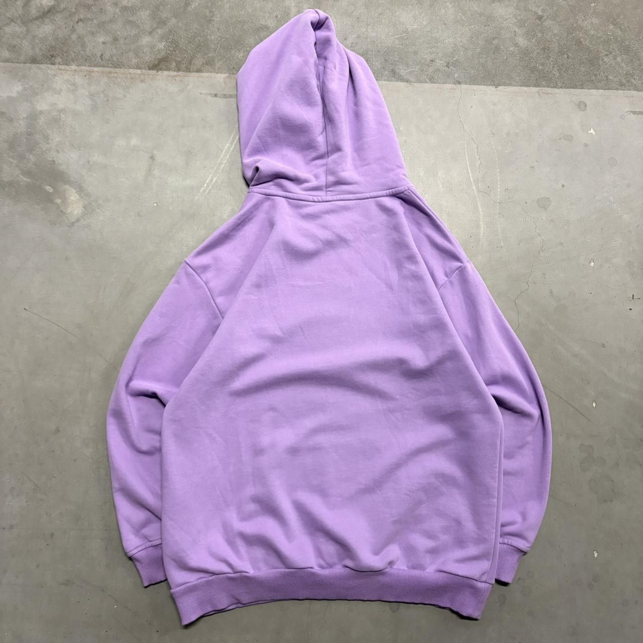 Vintage Crazy Vintage Y2K/2000s No Branding Blank purple/Magenta Essential minimalistic Hoodie! Size US M / EU 48-50 / 2 - 2 Thumbnail