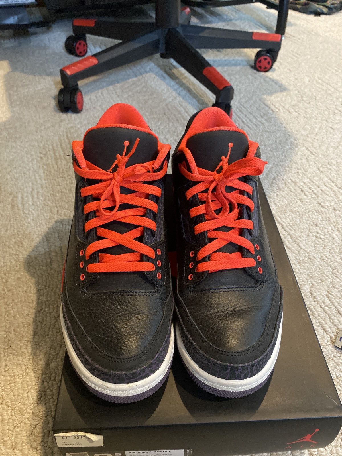 mens air jordan 3 retro black stores