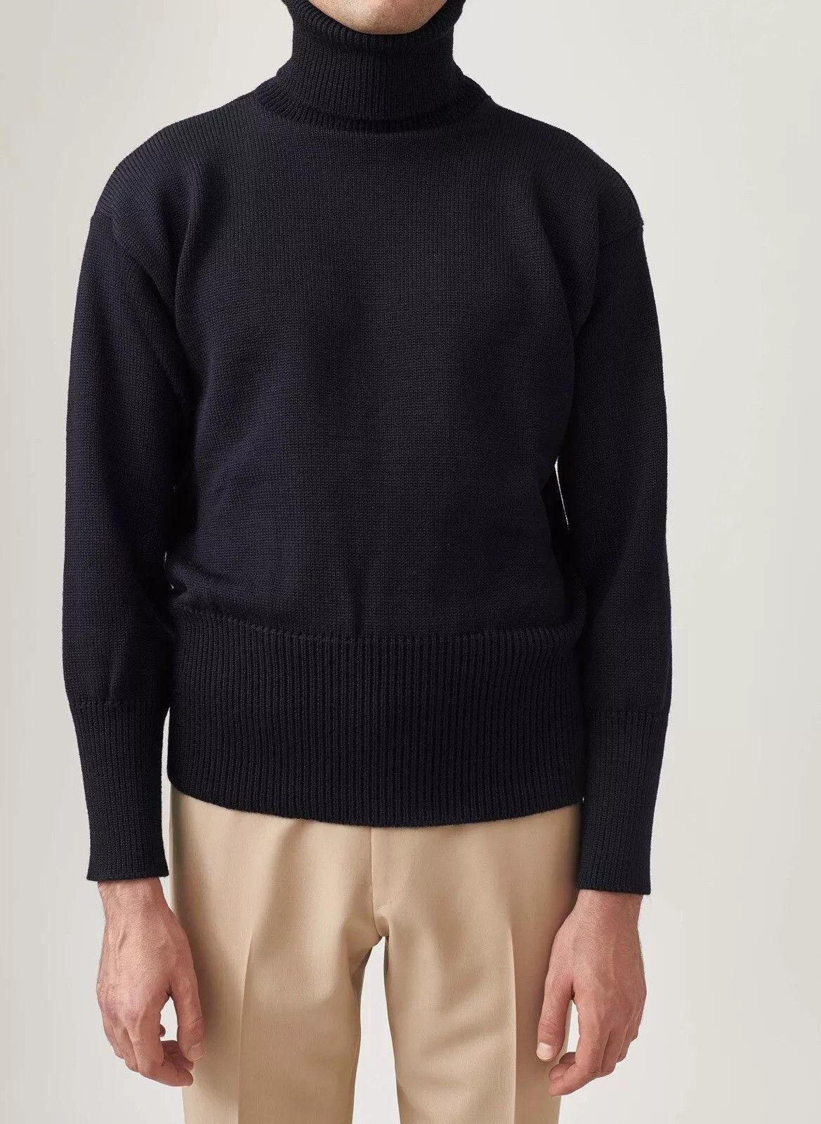 HUSBANDS Husbands Paris - Navy Wool Submariner Turtleneck S Size US S / EU 44-46 / 1 - 1 Thumbnail