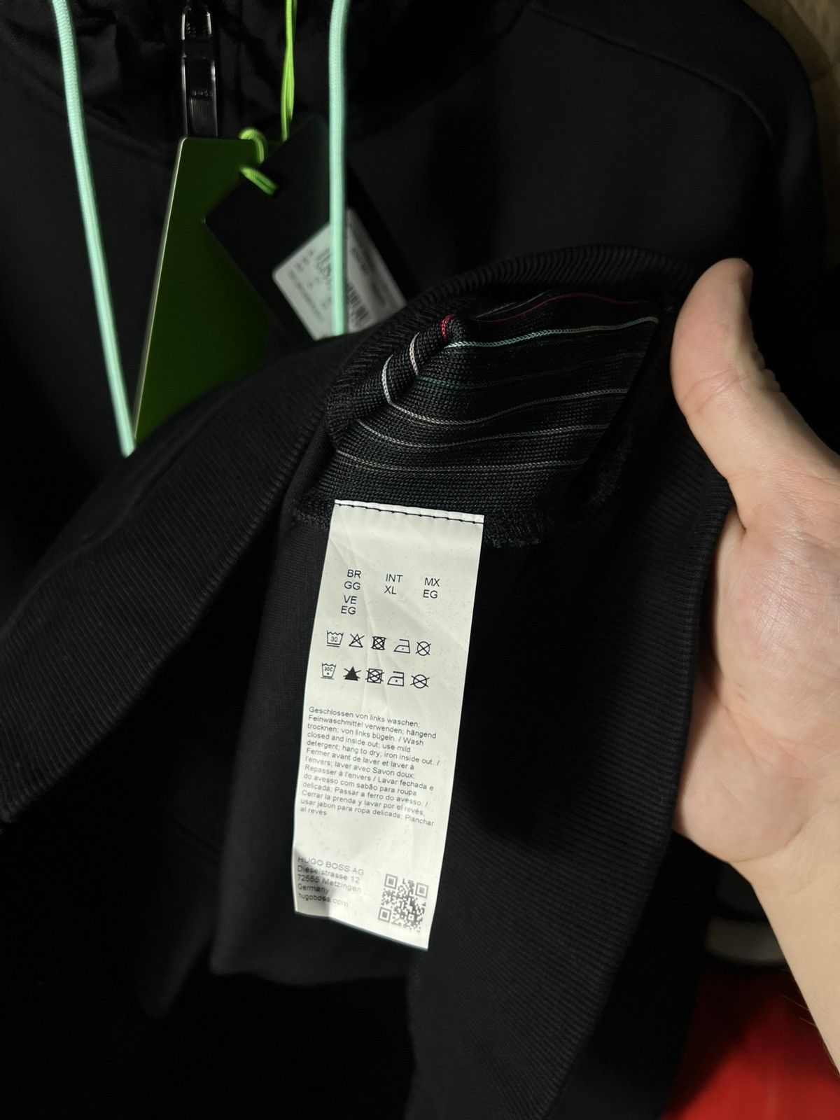 Hugo Boss 🔥 BOSS Cotton Blend Dark Athleisure Zip Hoodie — Size XL Size US XL / EU 56 / 4 - 16 Thumbnail