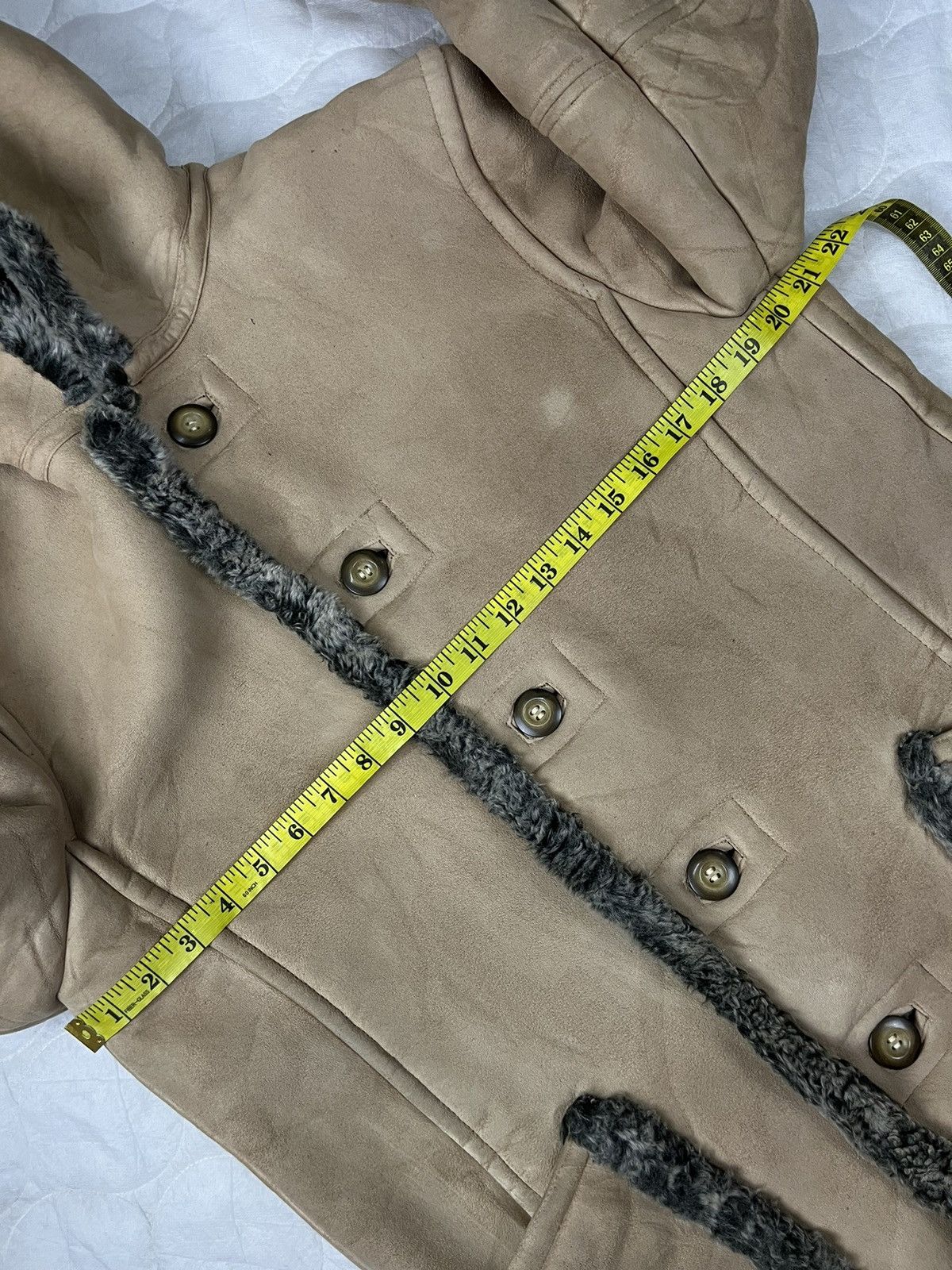 If Six Was Nine PPFM Suede Coat Jacket with Fur Sherpa Lined Size US M / EU 48-50 / 2 - 13 Thumbnail