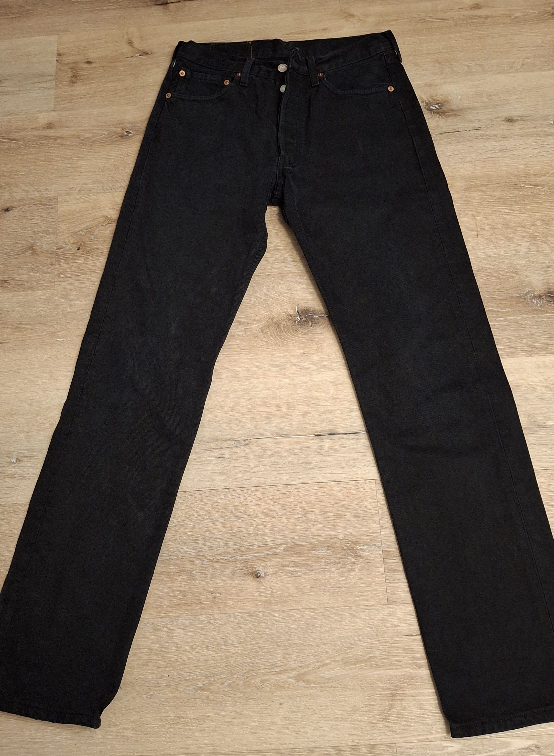 Levi's Vintage Levi’s 501 Black Jeans W31 L34 Made in Poland Size US 31 - 1 Thumbnail