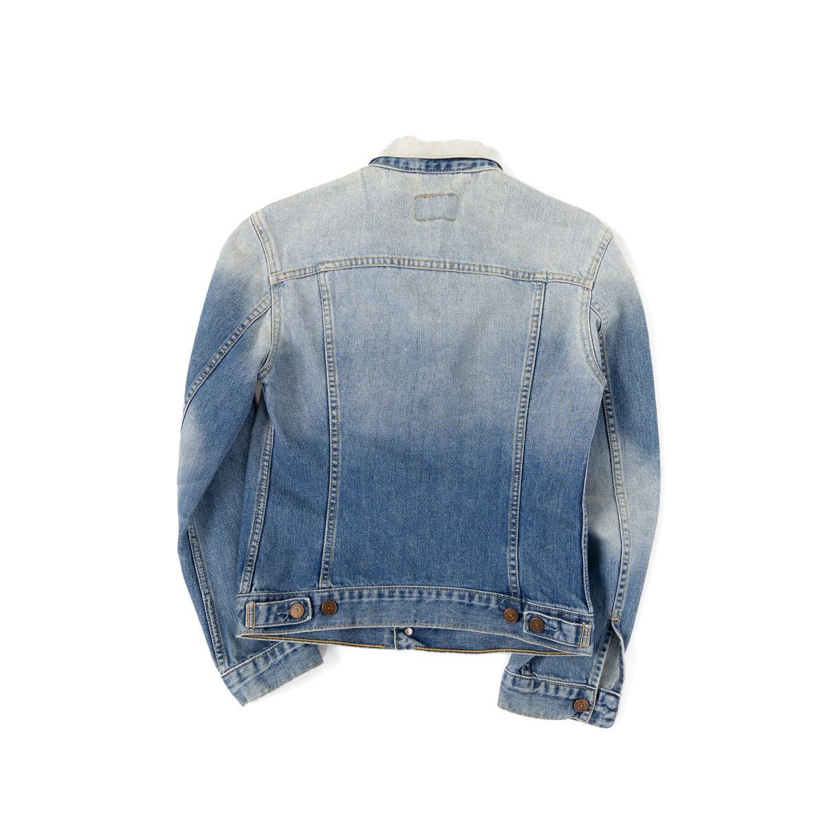 Levi's Levis Womens Denim Jacket Blue White Fade Trucker Button Up Size M / US 6-8 / IT 42-44 - 4 Thumbnail