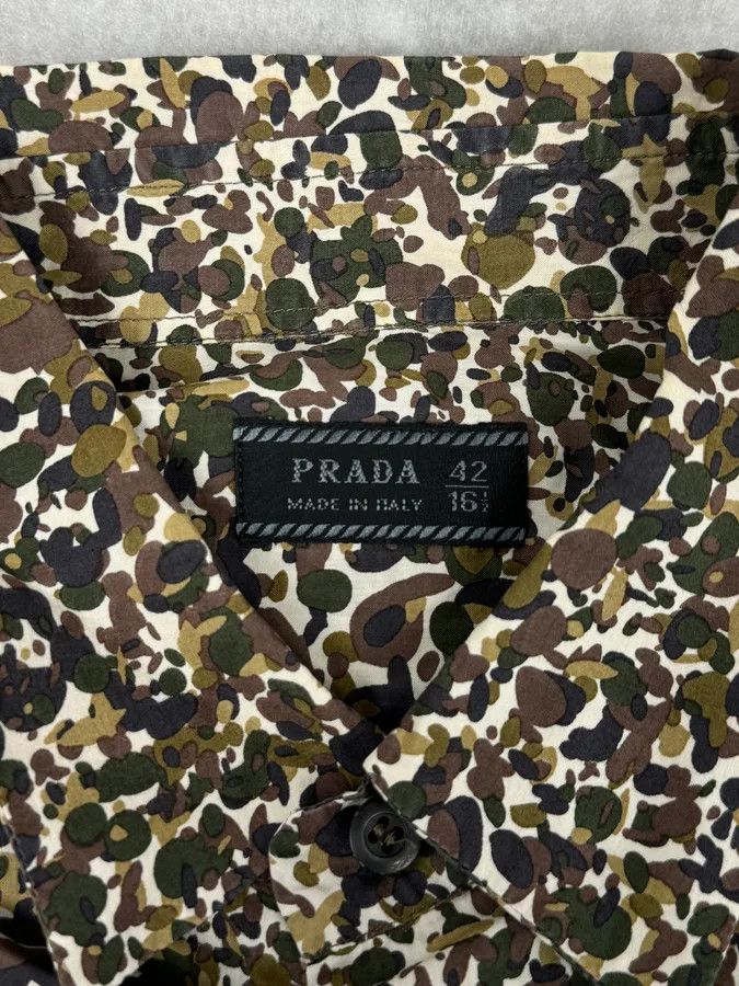 Prada SS2007 Prada Camo Military Shirt Size US L / EU 52-54 / 3 - 8 Thumbnail