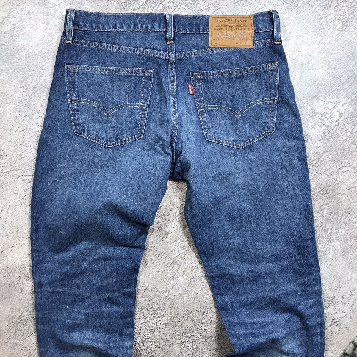 Vintage Vintage 90s Levis Thrashed Distressed Baggy Jeans Grunge 31 Size US 31 - 5 Thumbnail