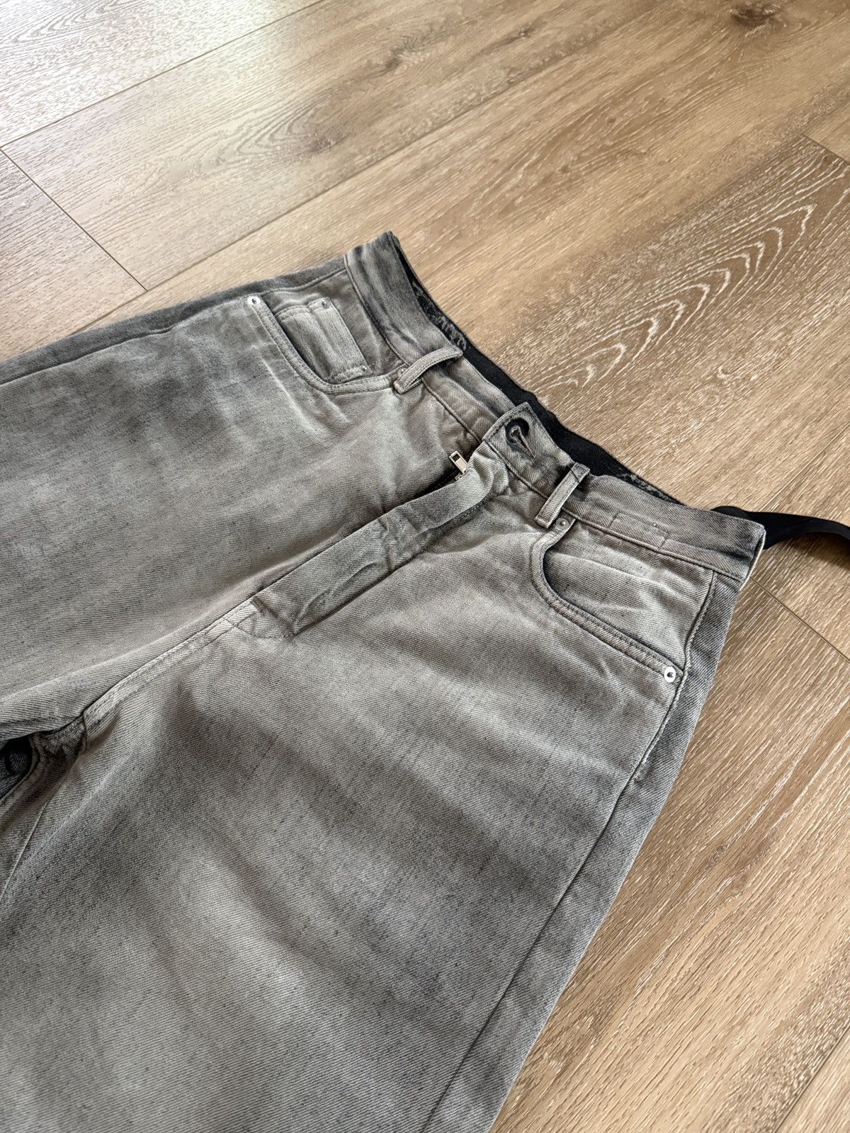Rick Owens Rick Owens Geth Mineral Pearl Selvedge Size US 31 - 3 Thumbnail