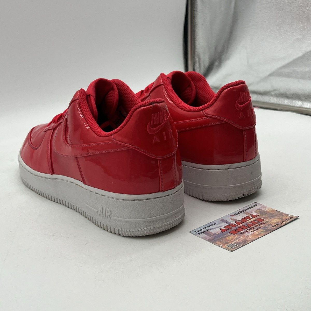 Nike Air Force 1 siren red Size US 9.5 / EU 42-43 - 4 Thumbnail