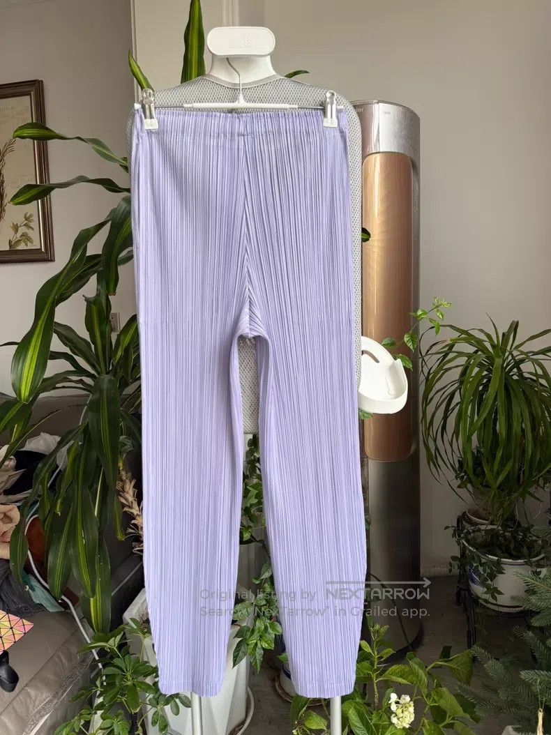 Issey Miyake Issey Miyake size:3 Purple Irregular Pants Size 31" - 6 Thumbnail