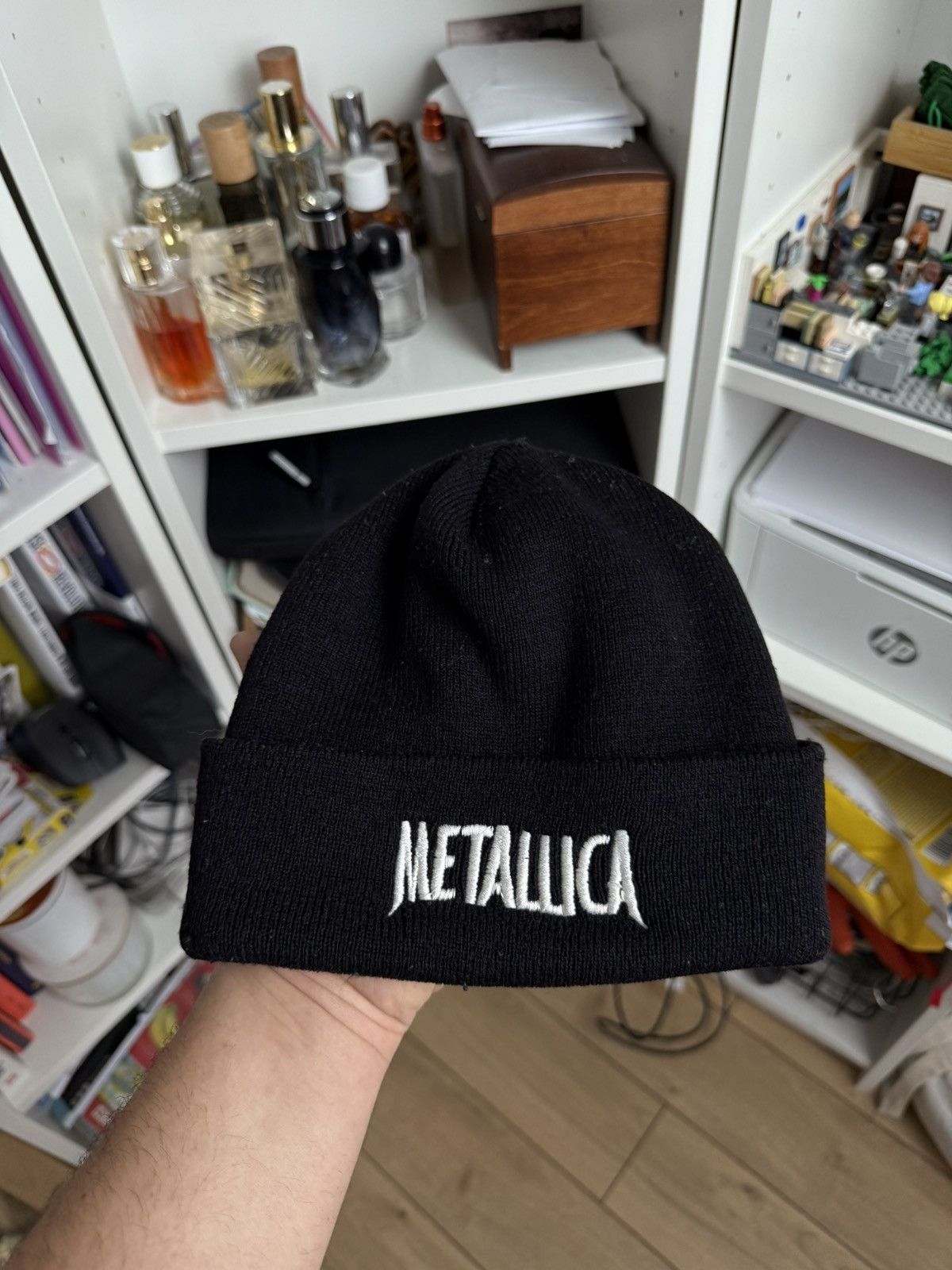 Band Tees × Metallica VIntage 90s Metallica beanie winter hat band rock usa retro Size ONE SIZE - 1 Thumbnail