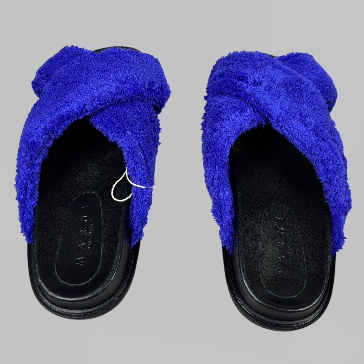 Marni MARNI NAVY FUR SLIDES NEW SIZE 43 Size US 10 / EU 43 - 5 Thumbnail