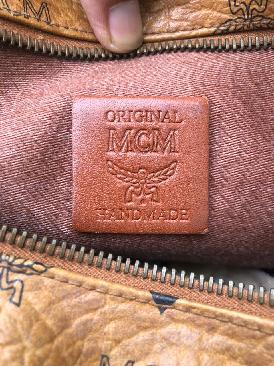 MCM Vintage MCM Cognac Visetos Monogram Shoulder Bag Size ONE SIZE - 5 Thumbnail