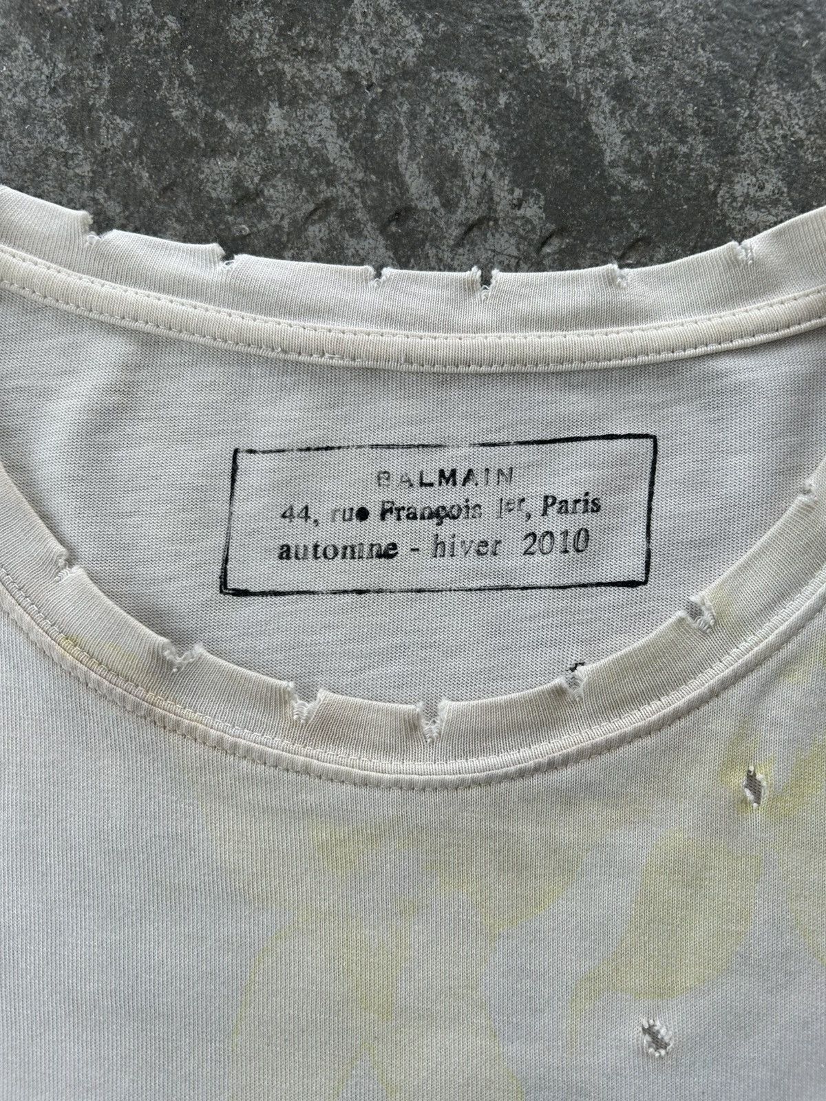Balmain Balmain Homme AW10 Distressed Floral Shirt Decarnin Size US M / EU 48-50 / 2 - 3 Thumbnail