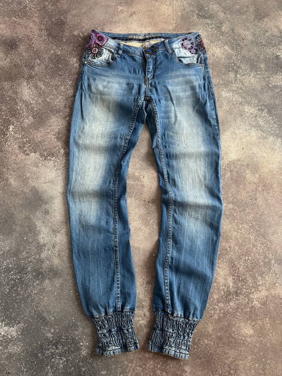 Desigual × Japanese Brand × Vintage Y2K Desigual Vintage Amazing Skinny Cuffed Jeans Size 27" / US 4 / IT 40 - 3 Thumbnail