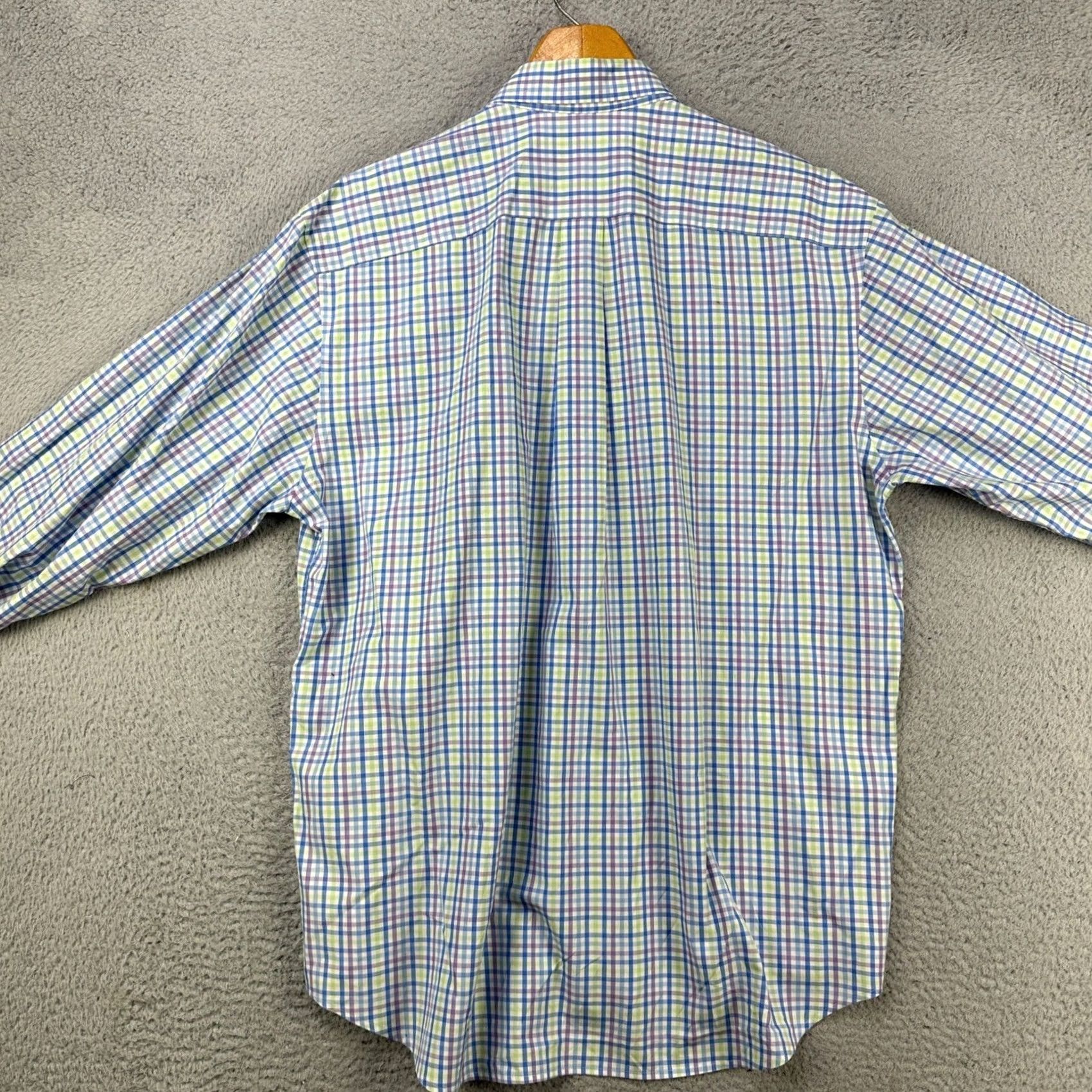 Vineyard Vines Vineyard Vines Shirt Button Down Men Large Blue Gingham Plaid Long Sleeve Size US L / EU 52-54 / 3 - 3 Thumbnail