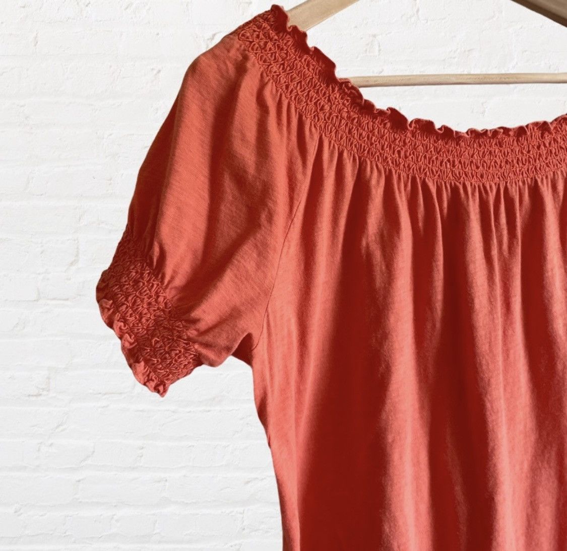 Lauren Ralph Lauren LAUREN RALPH LAUREN RUFFLE HEM SHORT SLEEVE SHIRT TOP SIZE L Size L / US 10 / IT 46 - 3 Thumbnail