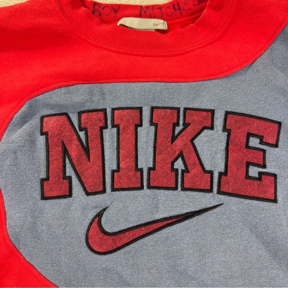 Nike Nike Rework Men's Size Large Vintage Fleece Lined Red/Blue Size US L / EU 52-54 / 3 - 3 Thumbnail