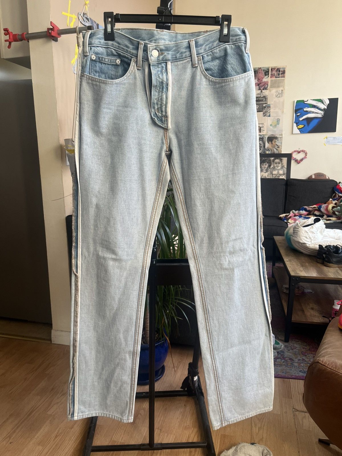 Helmut Lang Helmut Lang inside out denim Size US 30 / EU 46 - 1 Thumbnail