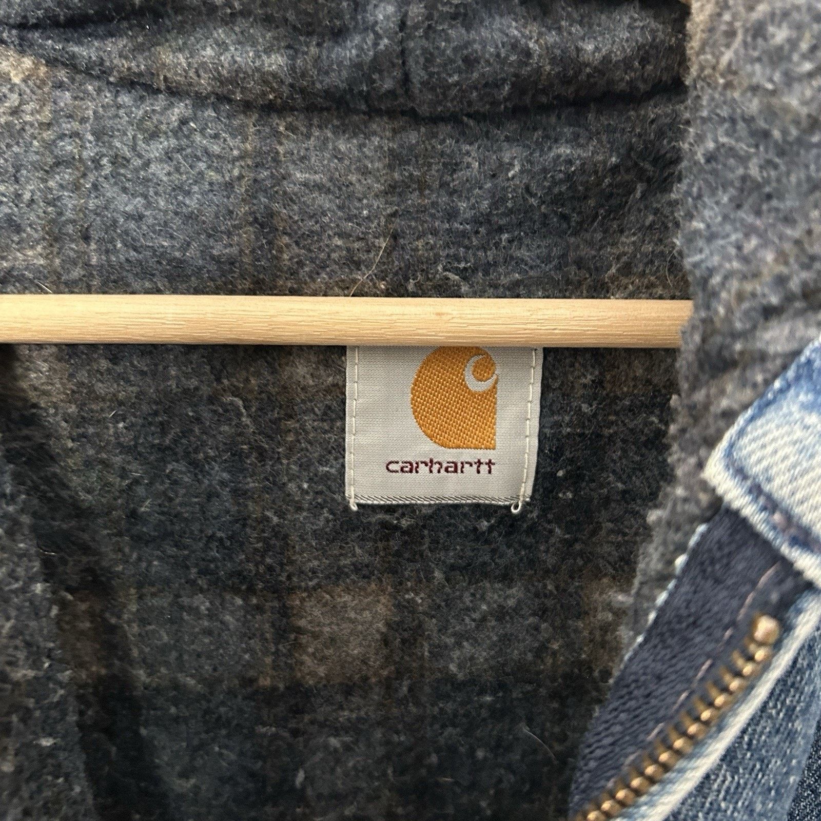 Carhartt Vintage Carhartt Blanket-Lined Hooded Jacket “Denim” JB698 Size US XL / EU 56 / 4 - 11 Thumbnail