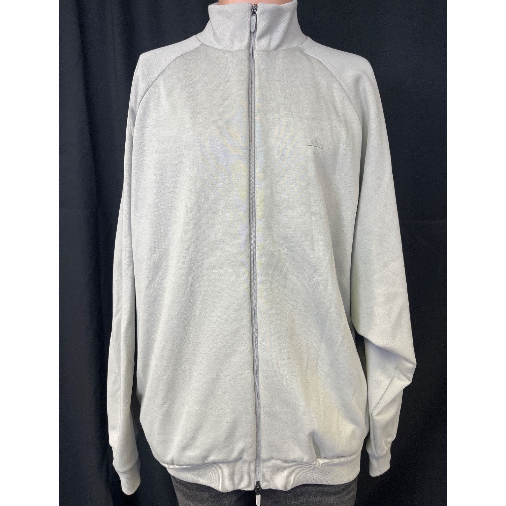 Adidas Adidas Men's Grey Basketball Sweater/Full Zip Size M SKU 536 Size US M / EU 48-50 / 2 - 1 Thumbnail
