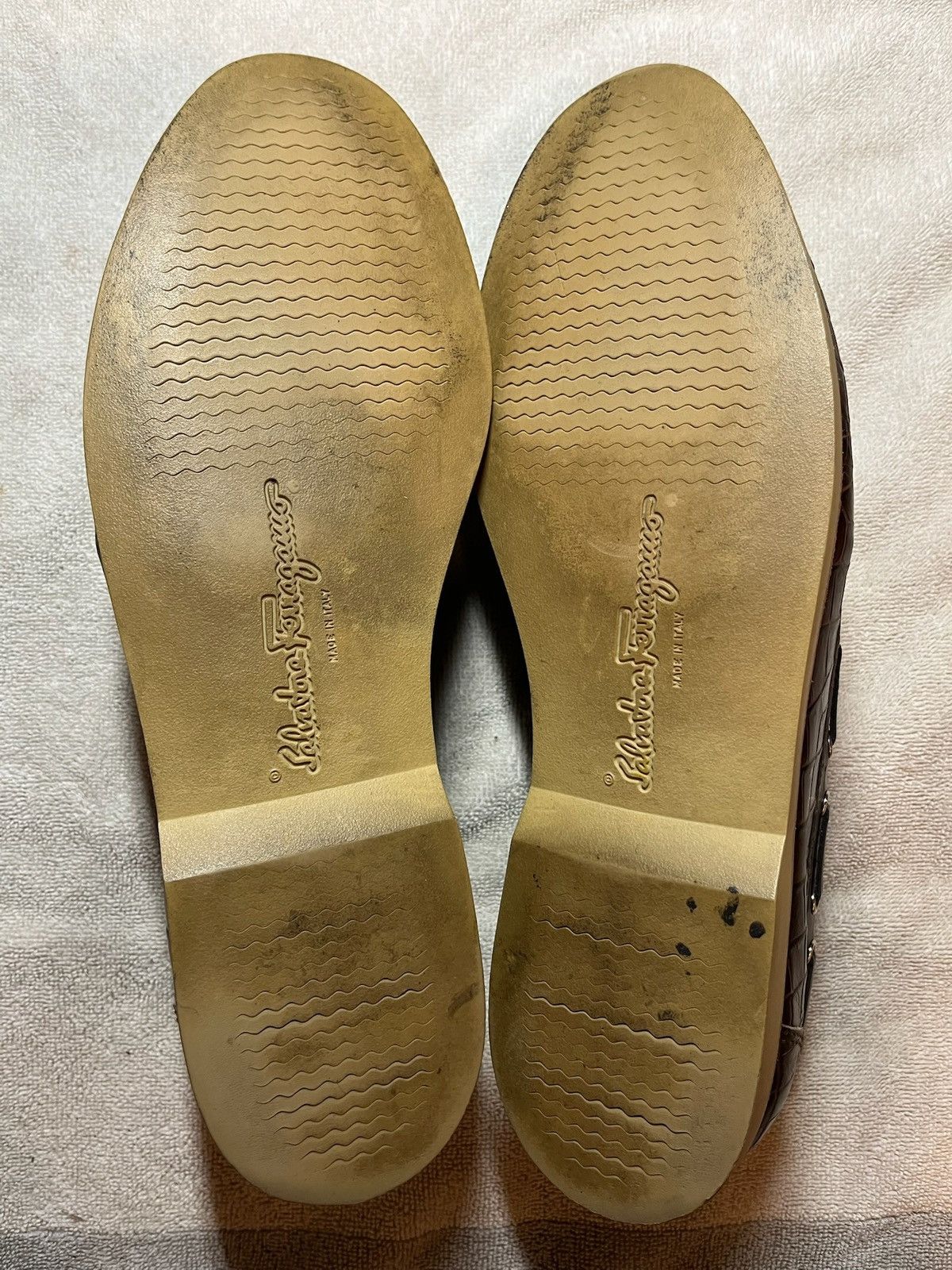 Salvatore Ferragamo Crocodile Dress Loafers Size US 9 / EU 42 - 4 Thumbnail