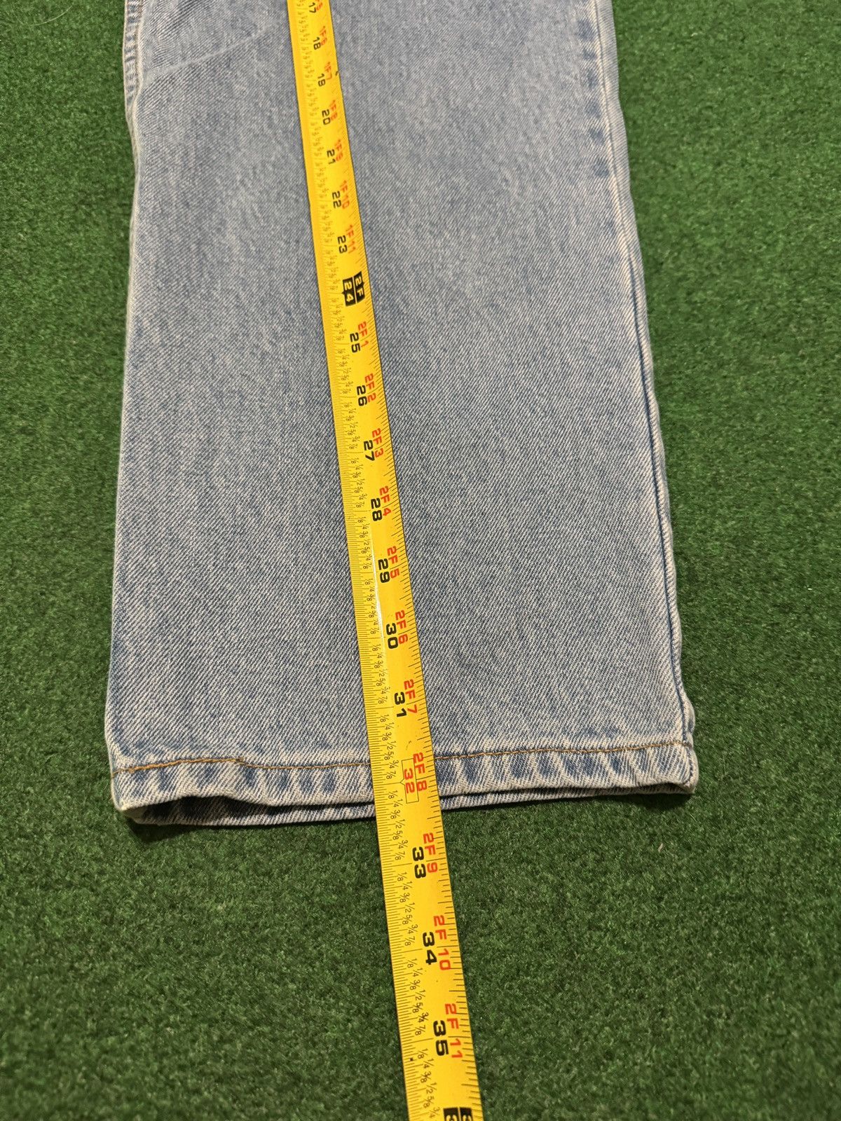 Levi's Vintage Clothing Vintage Levi’s 550 Relaxed Wide Leg Light Wash Grunge Jeans Size US 36 / EU 52 - 7 Thumbnail